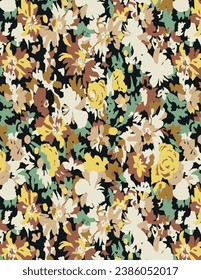 Vector solid natural  seamless pattern textile and Wrapping paper design, allover with  background illustration digital image printing factory