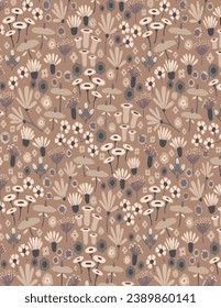 Vector solid natural  seamless pattern textile and Wrapping paper design, allover with  background illustration digital image printing factory