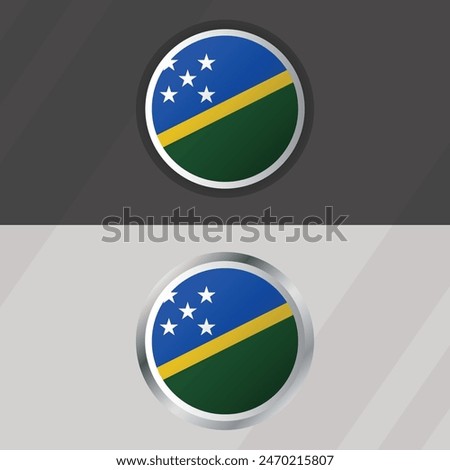 Vector Solomon Islands Round Flag Template