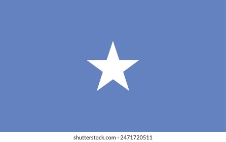 Vector Somalia bandera, colores oficiales, ilustración. EPS10.