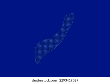 Vector Somalia map for technology or innovation or it concepts. Minimalist country border filled with 1s and 0s. File is suitable for digital editing and prints of all sizes.