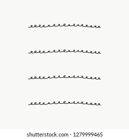 Vector of some banners, borders and dividers for your notes or whatever you want done by hand. Spiral shape