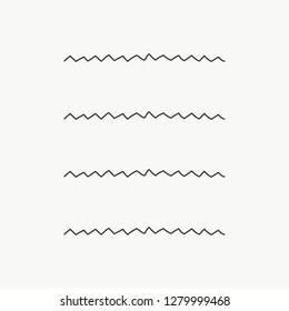 Vector of some banners, borders and dividers for your notes or whatever you want done by hand. Zig zag shape