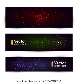 Vector sound banners