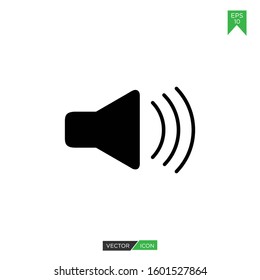 Vector sound volume or audio music icon