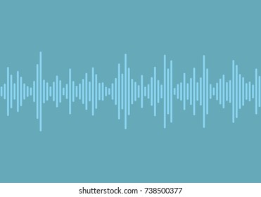 Vector sound wave. Colorful dynamic visual effect. Vector illustration.