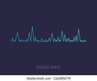 Vector Sound Wave. Colorful sound waves for party, DJ, pub, clubs, discos. Audio equalizer technology. Vector illustration