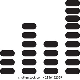 Vector sound wave icon on white background..eps
