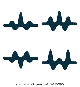 vector sound wave logo premium template bundle