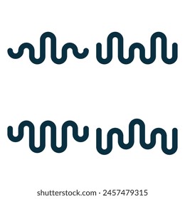 vector sound wave logo premium template bundle