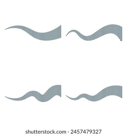 vector sound wave logo premium template bundle