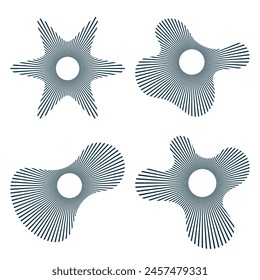 Paquete de Plantilla premium con logotipo de Vector sound wave