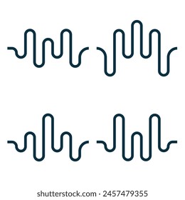Vektorgrafik Sound Wave Logo Premium Vorlage Paket