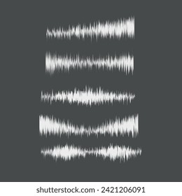 Vector Sound wave object for illustration design purposes