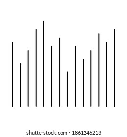 Símbolo de onda de sonido vectorial.