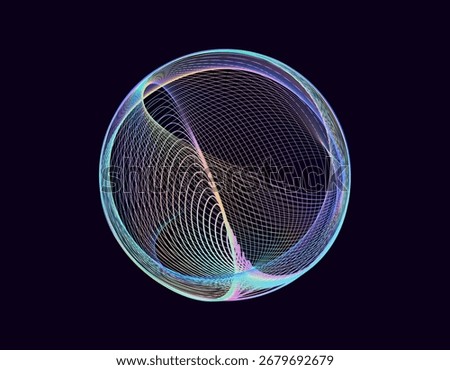Vector sound wave. Voice assistant and sound recognition concept.