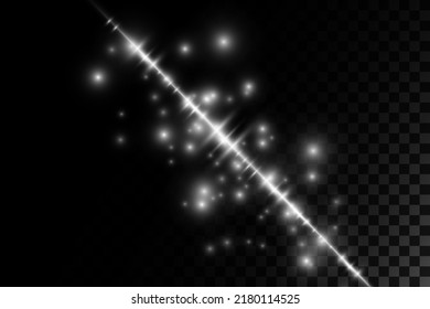 Vector sound waves. Abstract music pulse background. Wave graph of the audio track frequency and spectrum on a transparent background.