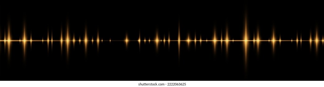 Vektorschallwellen. Abstrakter musikalischer Hintergrund. Änderung der Frequenz und des Spektrums der Audiospur.