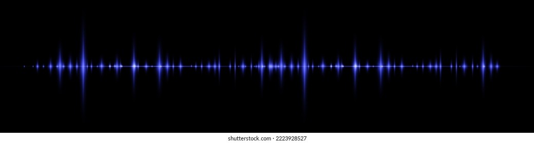 ondas de sonido vectoriales. Resumen del fondo del pulso de la música. Forma de onda de la frecuencia y el espectro de la pista de audio.