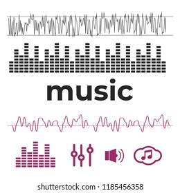 Vector sound waves. Equalizer technology. Radio wave vector