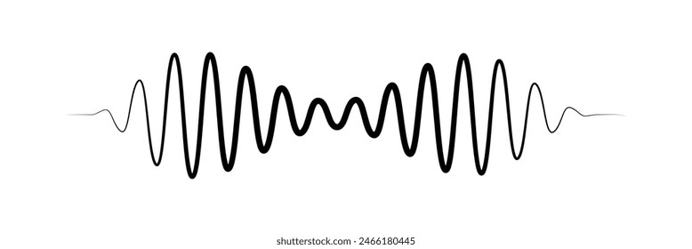 Vector sound waves, sonar waves, radar. Search radar png. sound png vector.eps10. 