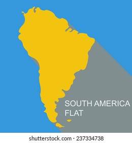 Vector South America flat
