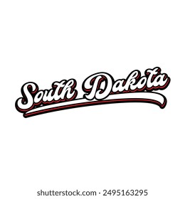 Vector South Dakota text design for tshirt hoodie baseball cap jacket and other uses vector	
