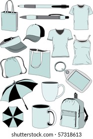 Vector souvenir collection