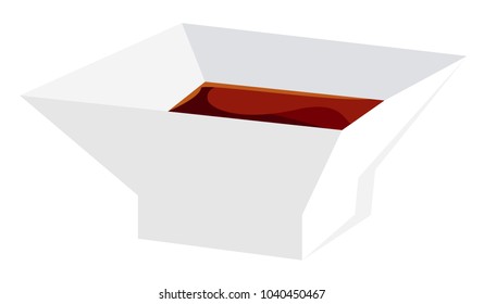 Vector soy sauce, on a transparent background