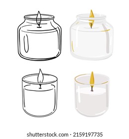 Vector soy wax candles