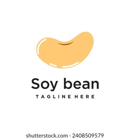Vector soybean vector flat illustration. organic legumes beans