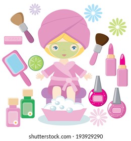 Vector Spa treatment illustration