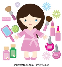 Vector Spa treatment illustration