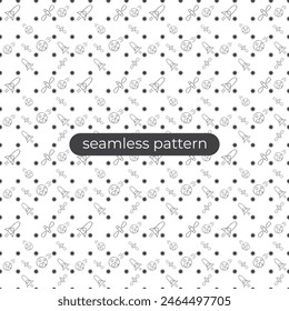 Vector space and astronomy pattern design background with seamless patern style