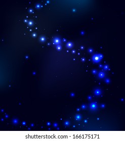 Vector space background with Milky Way