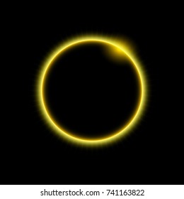 vector space background and solar eclipse