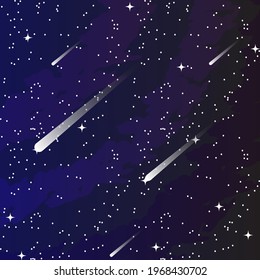 vector space backgroung,Light night sky vector, Space and deep cosmos vector background ,meteor sky in space,