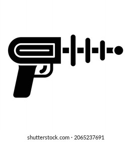 Diseño de icono de glifo de vectores de espacio
