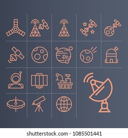 Vector space icons
