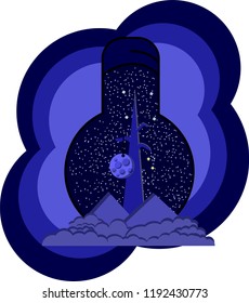 Vector space in a light bulb