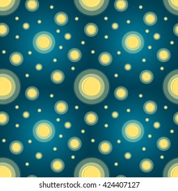 Vector Space seamless pattern. Starry night sky.