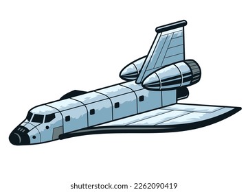 vector of Space Shuttle Ship Plane