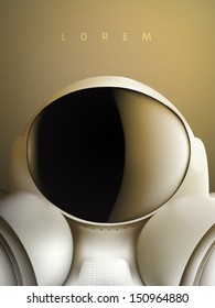 vector space suit illustration