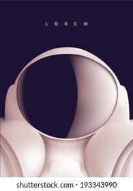 vector space suit illustration