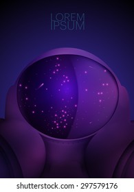 vector space suit illustration