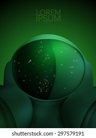 vector space suit illustration