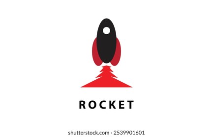 Vector spaceship rocket icon, used for transportation, space, digital web and entertainment.