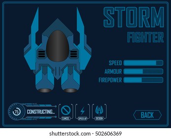 Vector spaceship for video games