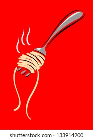 Vector Spaghetti On Fork