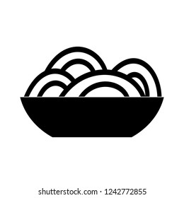 vector spaghetti pasta dish illustration